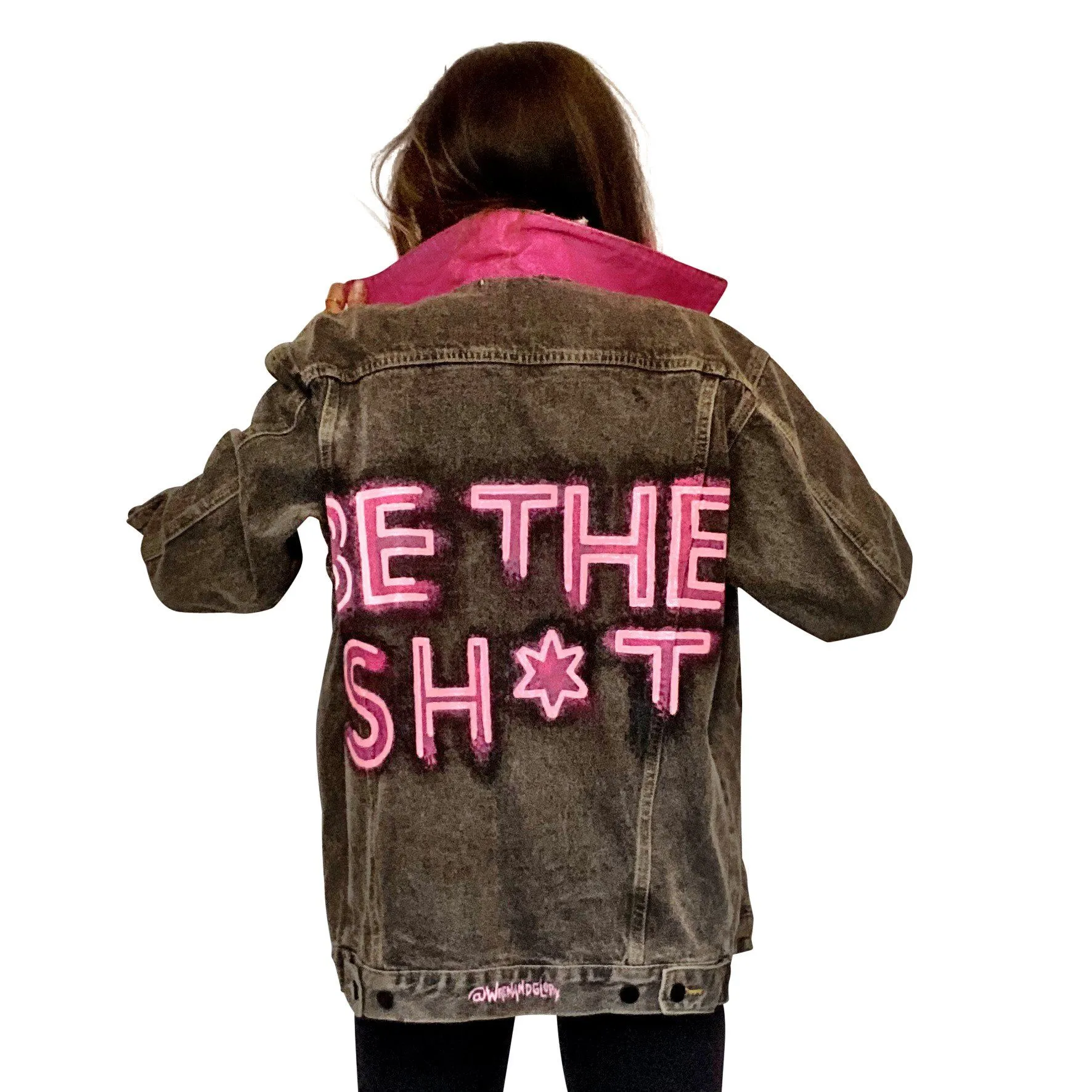 'BE NEON' DENIM JACKET