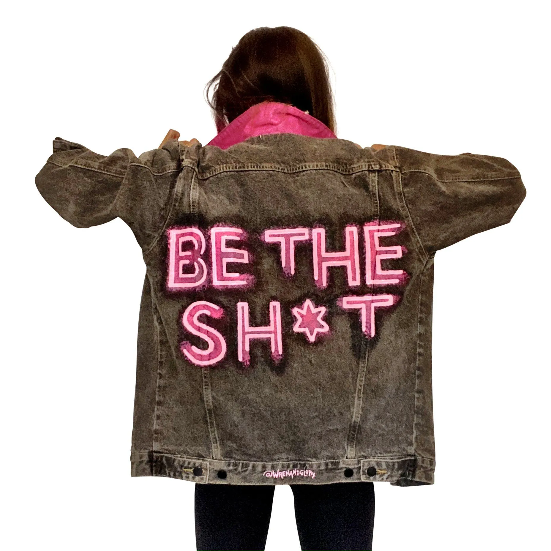 'BE NEON' DENIM JACKET