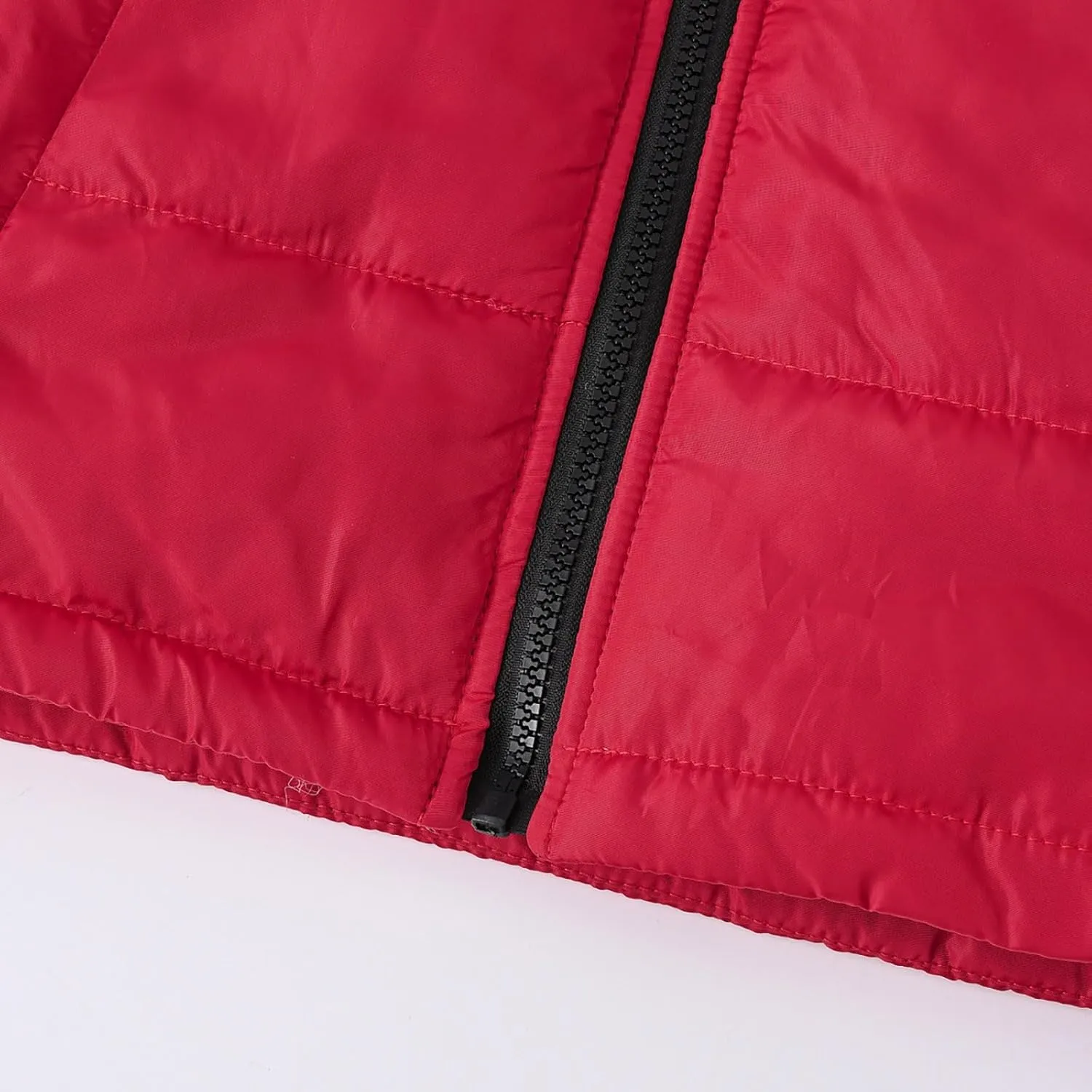 Boys Down Jacket Hood Thick Warm Winter Coat Parka Padded Outerwear Color Block Puffer Water-esistant Jacket