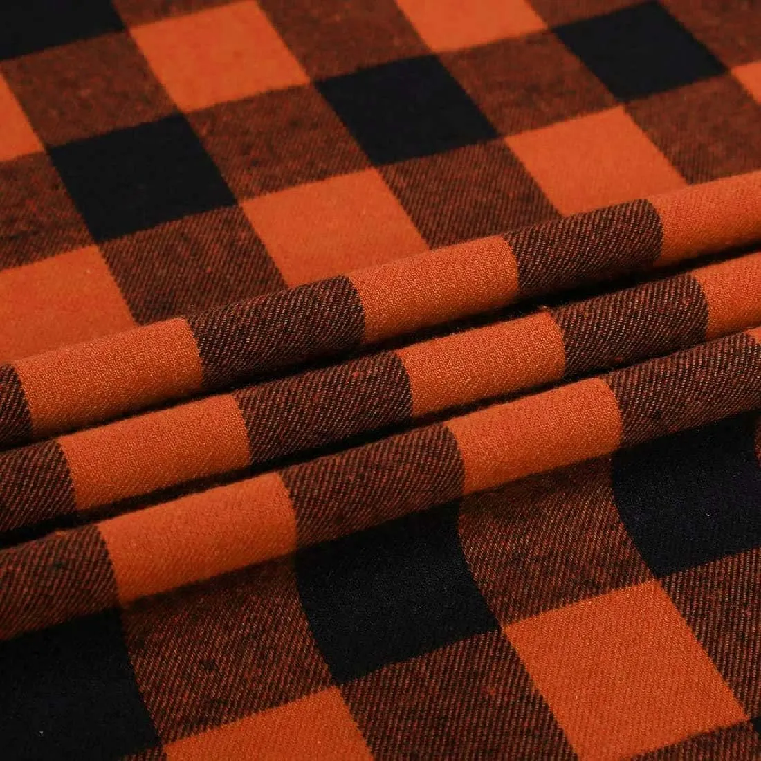 Cromoncent 2 Pack Men's Casual Plaid Flannel Button Down Shirt