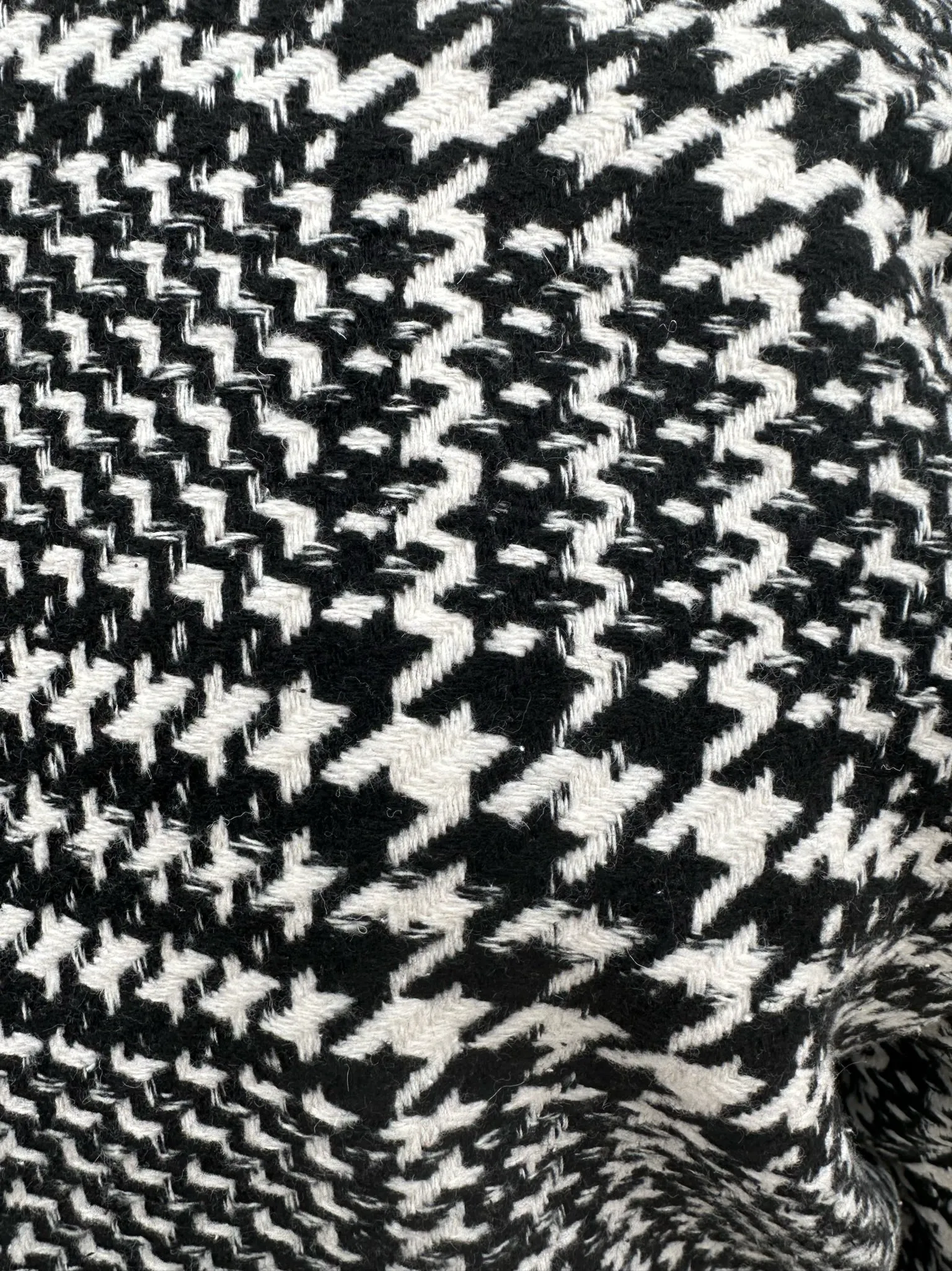 Eloquii Black and White Houndstooth Peacoat, Size 22/24