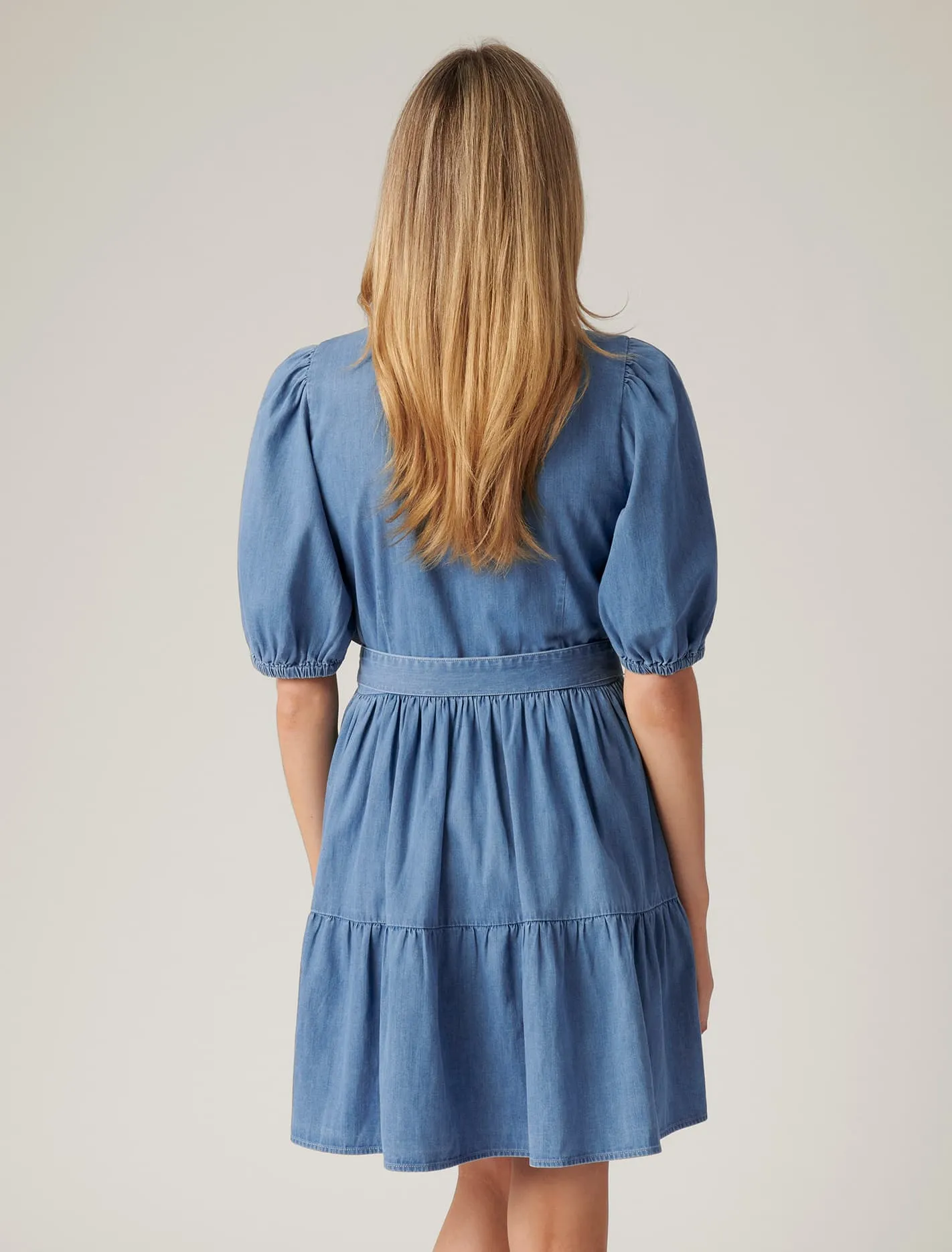 Maria Belted Denim Shirt Dress