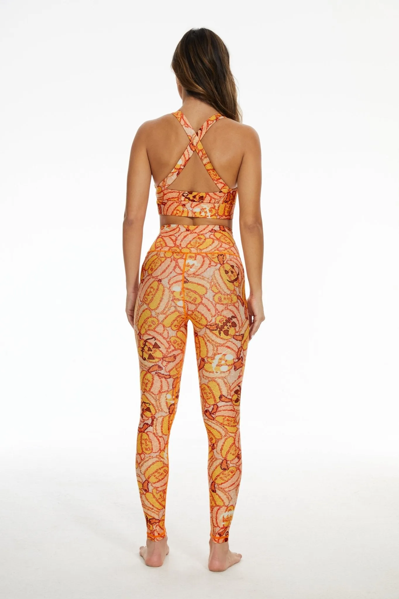 Playful Pumpkins High-waisted Leggings