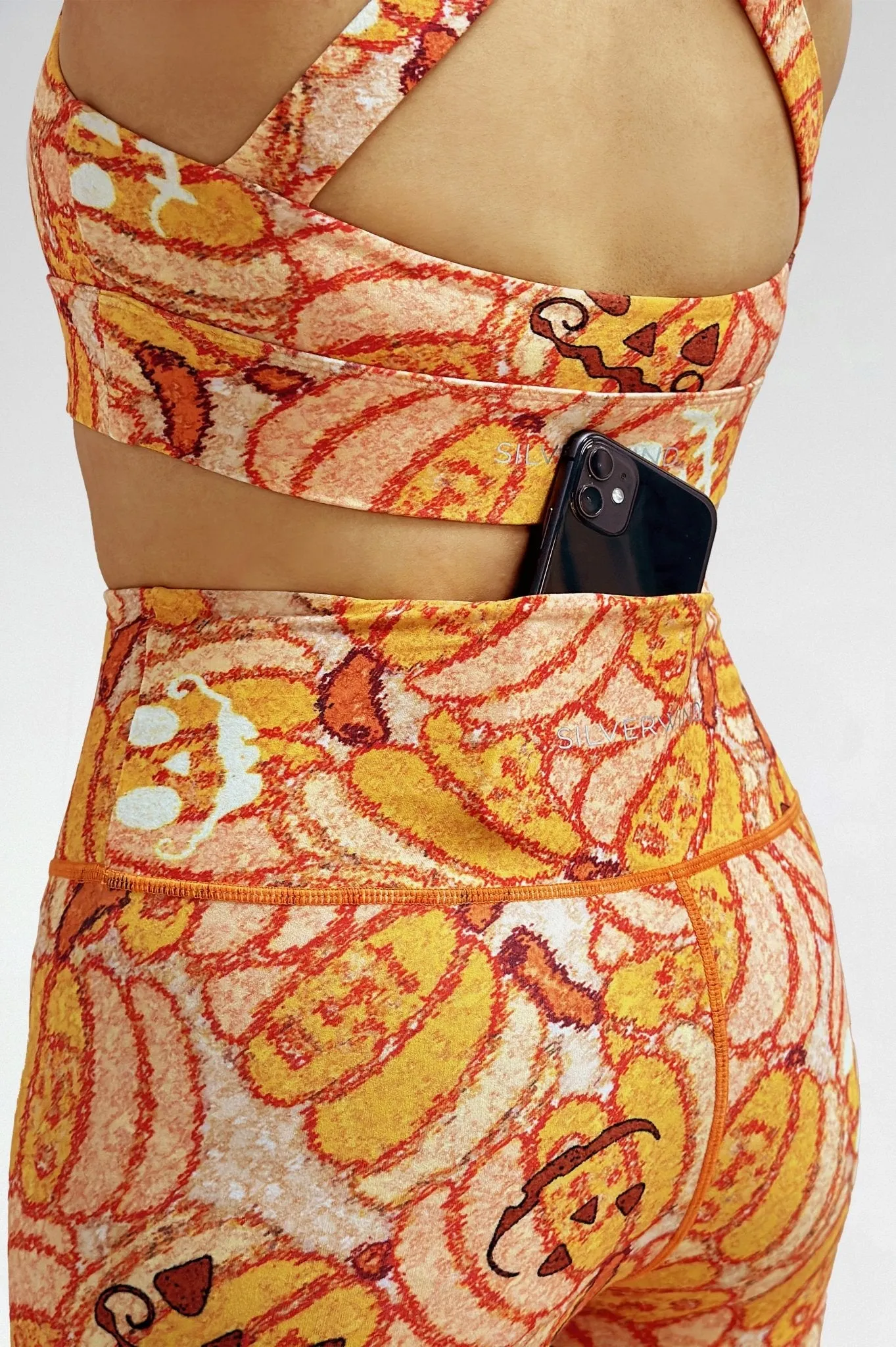Playful Pumpkins High-waisted Leggings