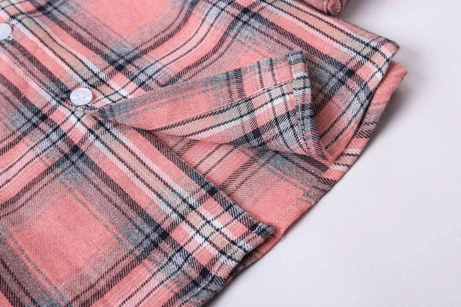 SANGTREE Mens & Boys Plaid Shirt Long Sleeve Button Down Flannel Shirts, US 3 Months - Adult 9XL