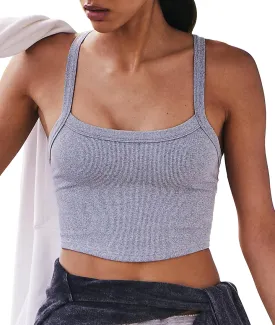 Tank Tops for Women Scoop Neck Crop Tops Athletic Workout Tops Cute Seamless Cami Ribbed Tank Tops