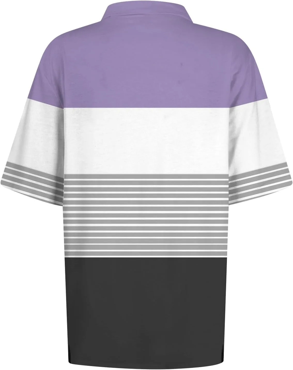 Women Polo Shirts for Work,Short Sleeve Summer Golf Tops Button Basic Striped Shirts Casual Collared Dressy Blouses